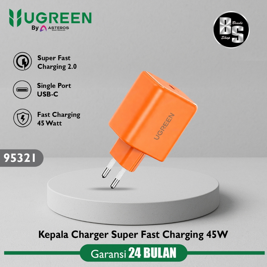UGREEN หัวชาร์จ USB-C 45W Gan ชาร์จเร็ว 45 วัตต์ 95321