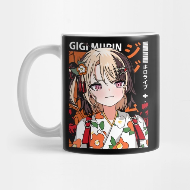 Gigi Murin in Kimono - แก้วชา Hololive