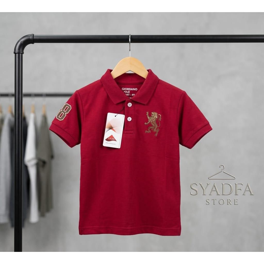 เสื้อยืดคอปกเด็ก Wangki 3D Lion อายุ 1-12 ปี