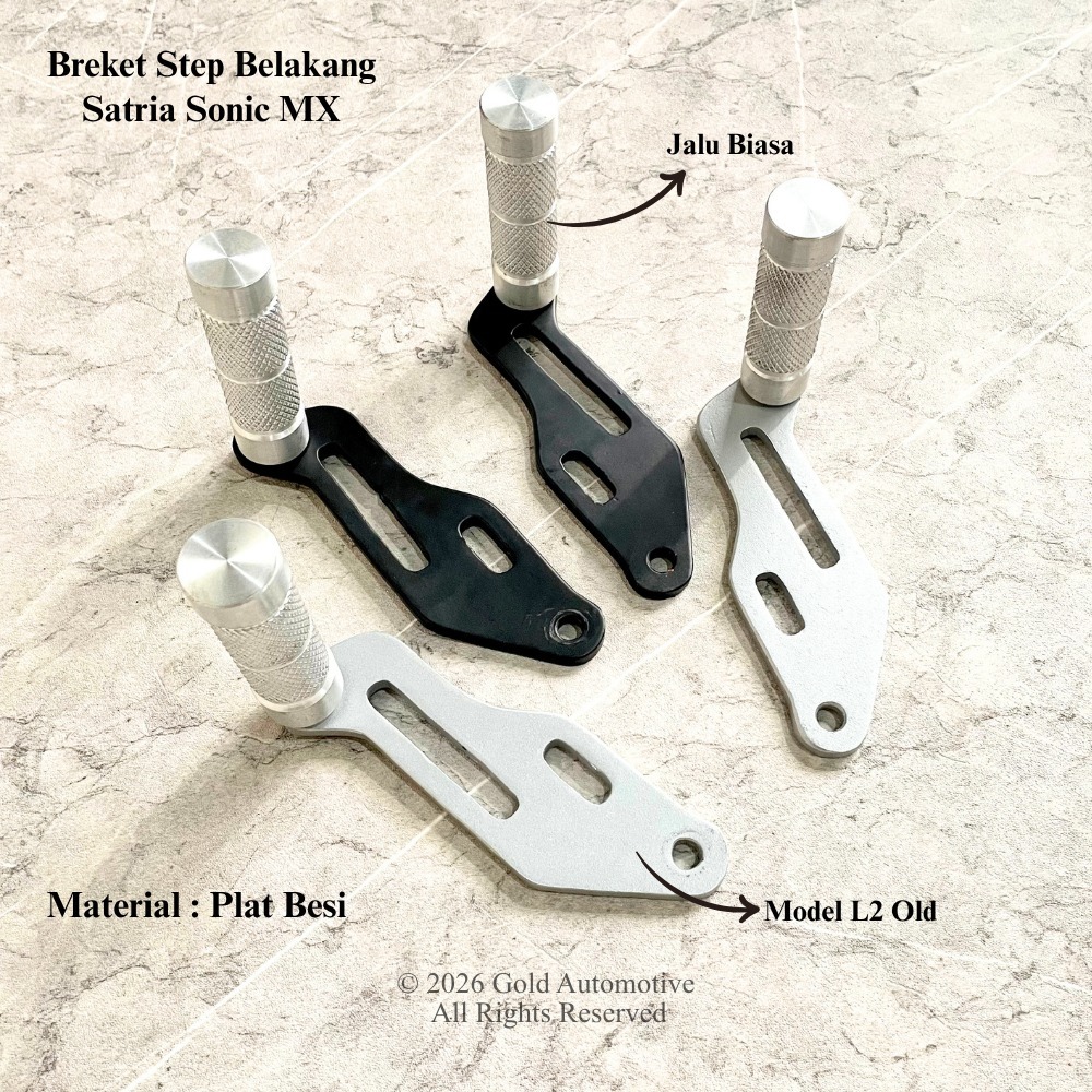Footstep Underbone Satria FU Sonic 150R ด้านหลัง Step Racing รุ่น Hole 2 CNC PNP