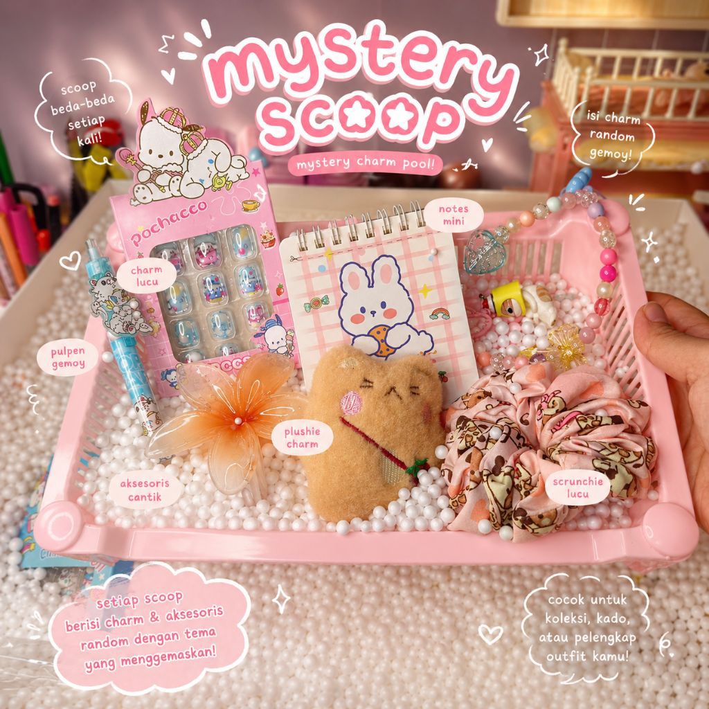 GANTUNGAN HP Mucaru Charm Pool Mystery Scoop Vol. 2กระเป๋าตาบอดเสน่ห์สุ่ม น่ารัก โทรศัพท์มือถือกระเป