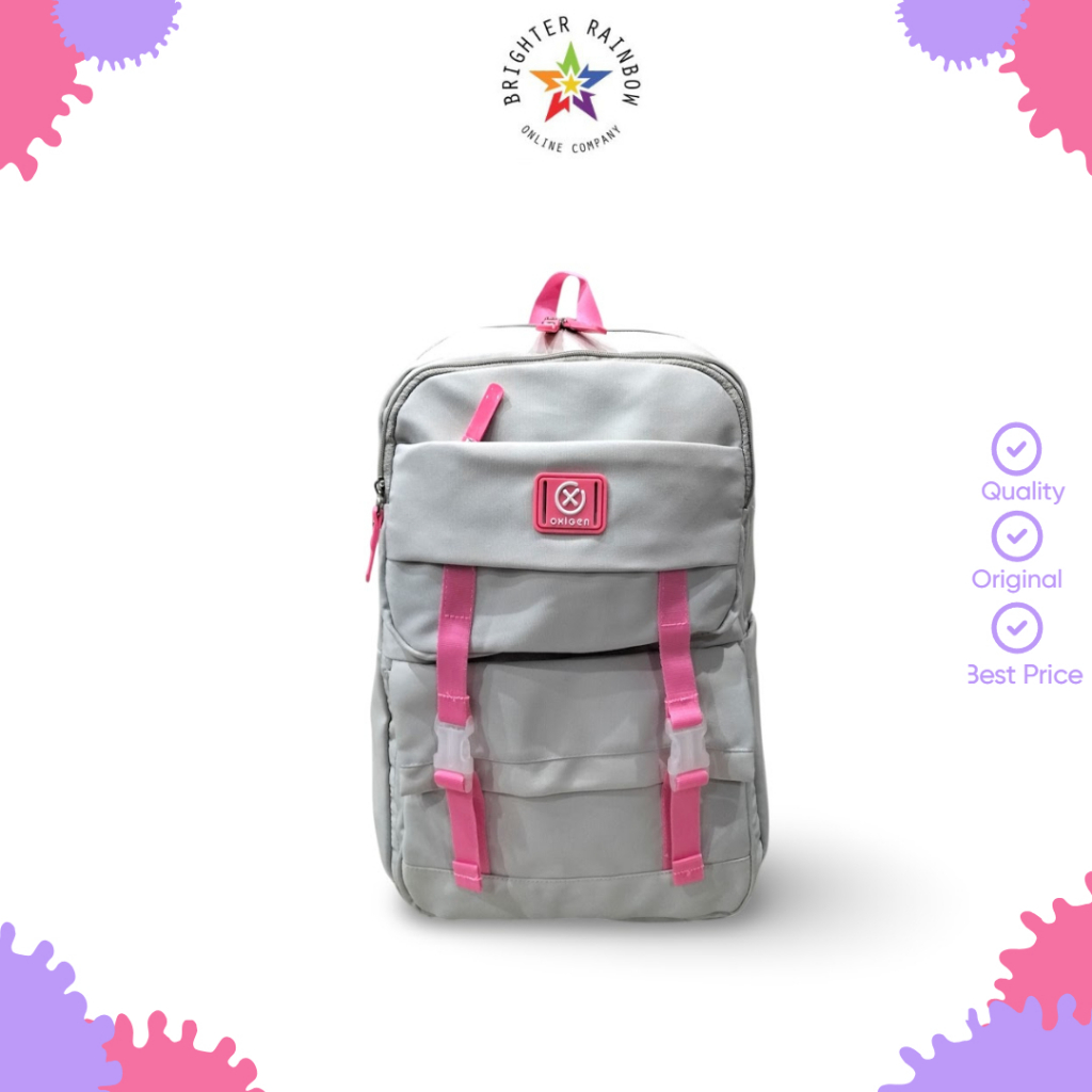 OXIGEN RILEY 32064 ORIGINAL CHILDRENS SCHOOL BACKPACK กระเป๋าเป้สะพายหลังแล็ปท็อปฟรี RAINCOVER