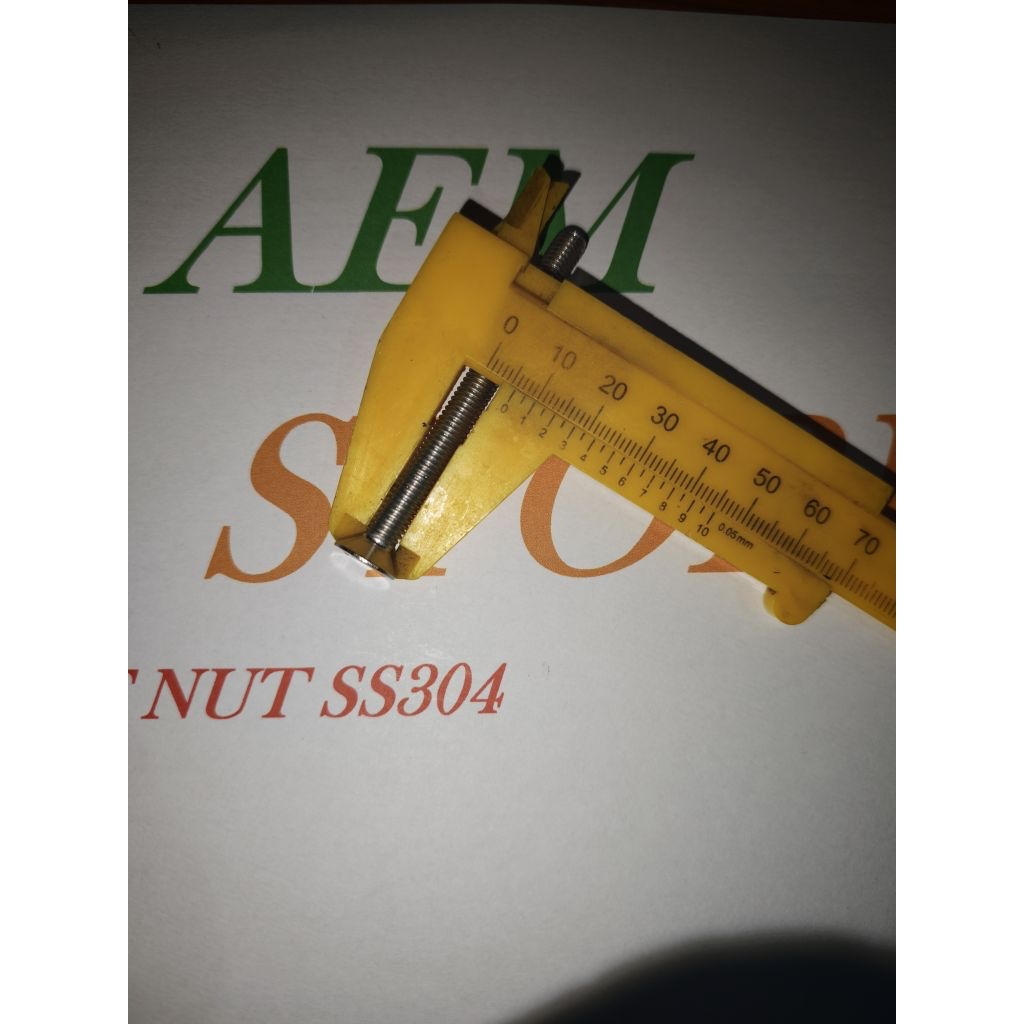 Verseng L M6 x 70 (7ซม.) สแตนเลส 304 THE A2-70
