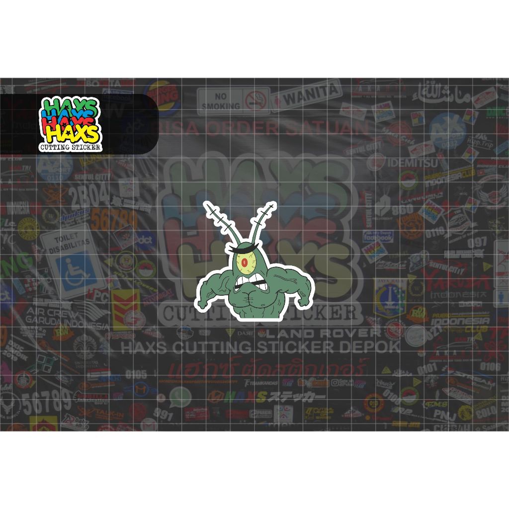 สติ๊กเกอร์ PRINT & CUT Plankton V2 ขนาด 5 ซม