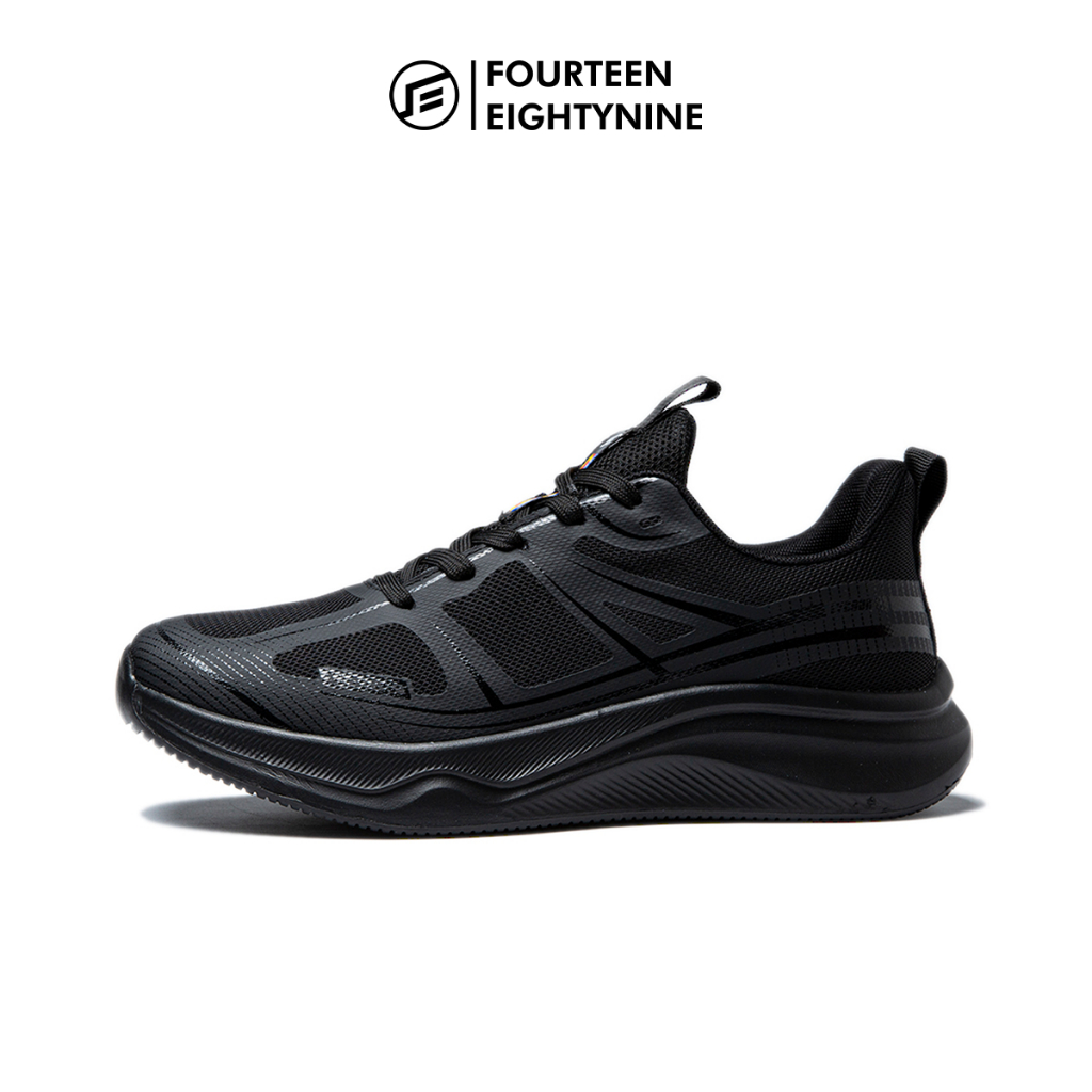 1489 - LYCAON Void Black Sportstyle รองเท้าผ้าใบสําหรับบุรุษและสตรี - FE18