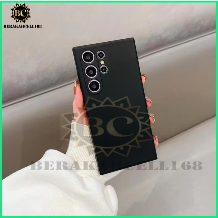 BLACK ANTI-STAIN SILICONE RUBBER CASE สําหรับ VIVO V70 V70 FE Y05