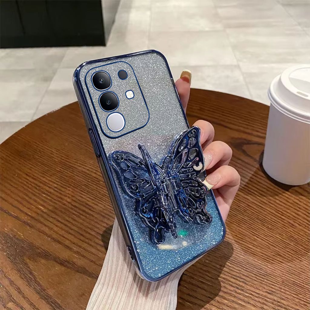 Vivo Y29 4G SoftCase Butterfly Luxury Glitter Casing