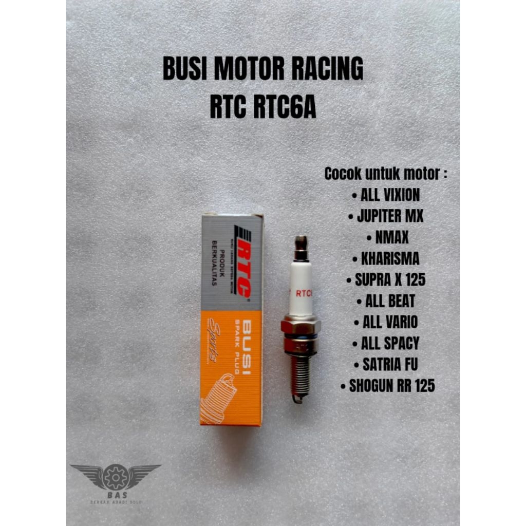 RTC RTC6A MOTORCYCLE SPARK PLUG HONDA YMH KARISMA SUPRA X 125 ALL VIXION SZK SHOGUN RTC