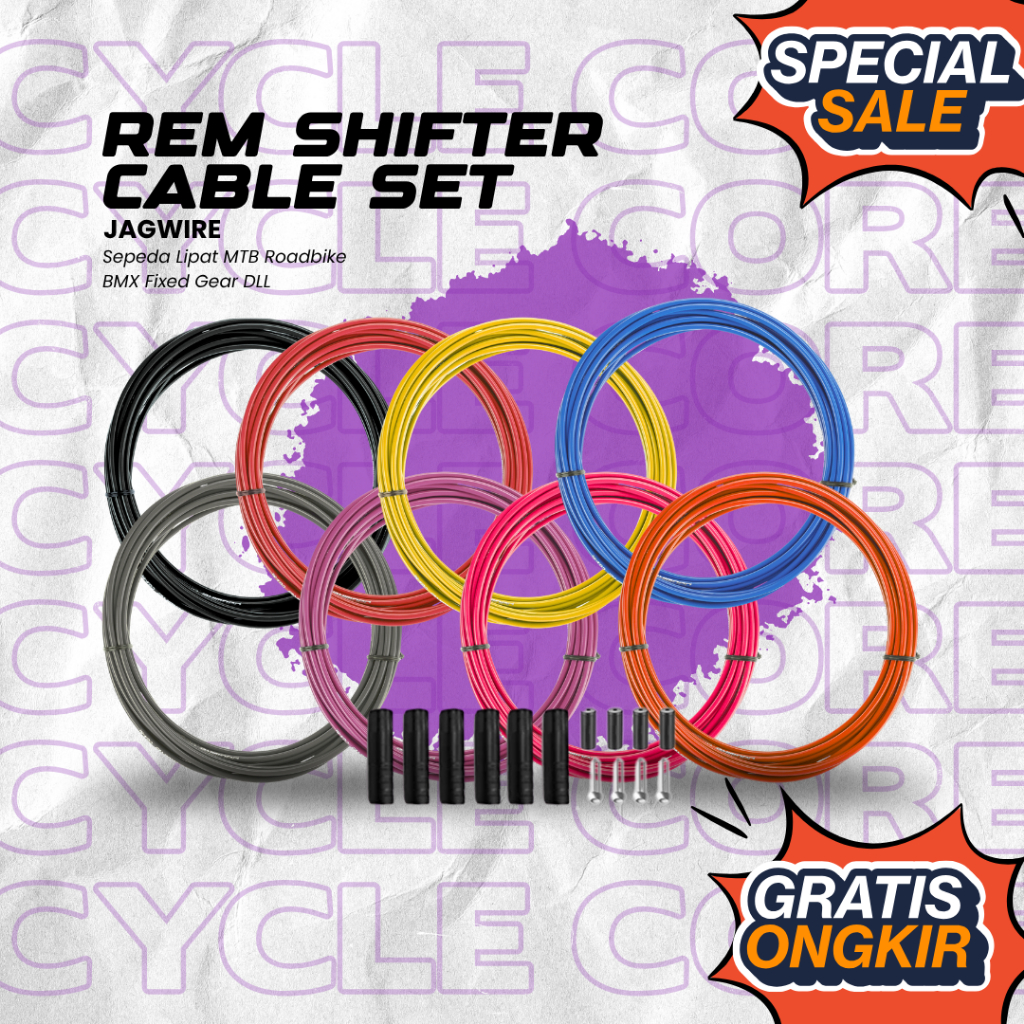 JAGWIRE ชุดสาย Shifter เบรคจักรยานพับ MTB Roadbike BMX เกียร์คงที่ ETC