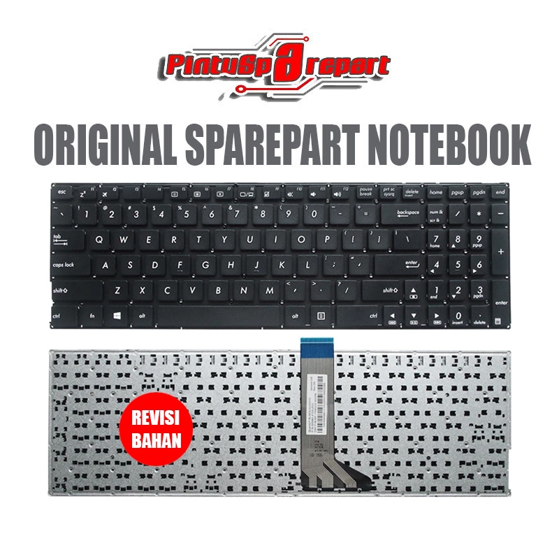 (สีดําแท้) คีย์บอร์ดแท้ Asus Pro Expertbook P2540 P2540U P2540N P2540UV P2540NV P2540UA P2540UB X553