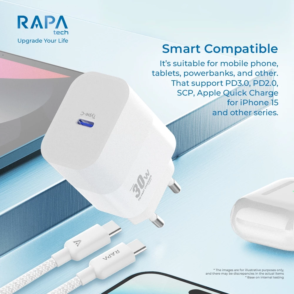 HP RAPAtech CH1083 30W Type-C to Type-C Cable Set สำหรับ iPhone 15/16/17 thumbnail 6