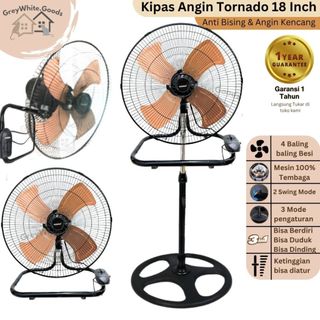 Kipas Angin Besi Tornado JUMBO 18 Inch 16 Inch 12 Inch 3in1 Besar Hemat Daya