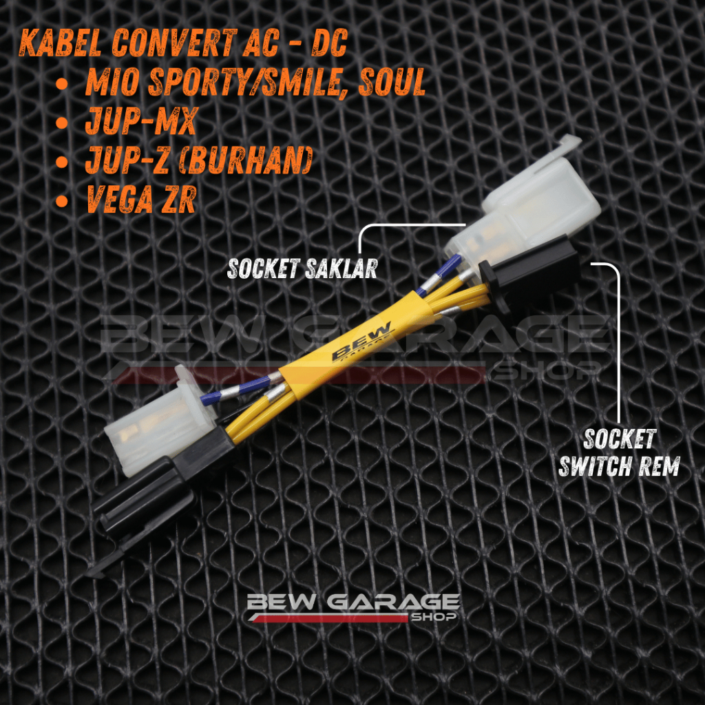 สายแปลงกระแสไฟ AC เป็น DC Mio Sporty Smile Soul Jupiter MX Z Burhan Vega Zr Kiprok Original