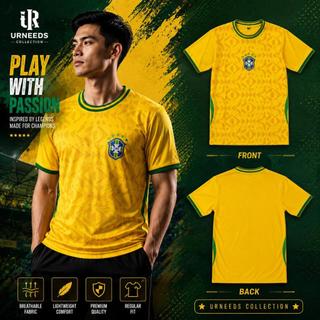 ATASAN BAJU BOLA DEWASA BRAZIL KUNING PIALA DUNIA TIMNAS NEGARA LIGA TERBARU BISA COD KAOS JERSEY
