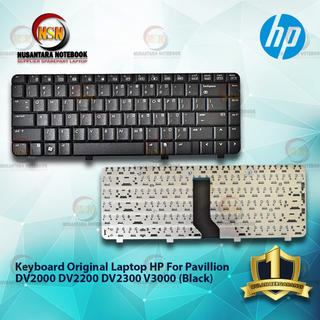 Original HP PAVILION DV2000 DV2200 DV2300 V3000 แป้นพิมพ์แล็ปท็อปสีดํา