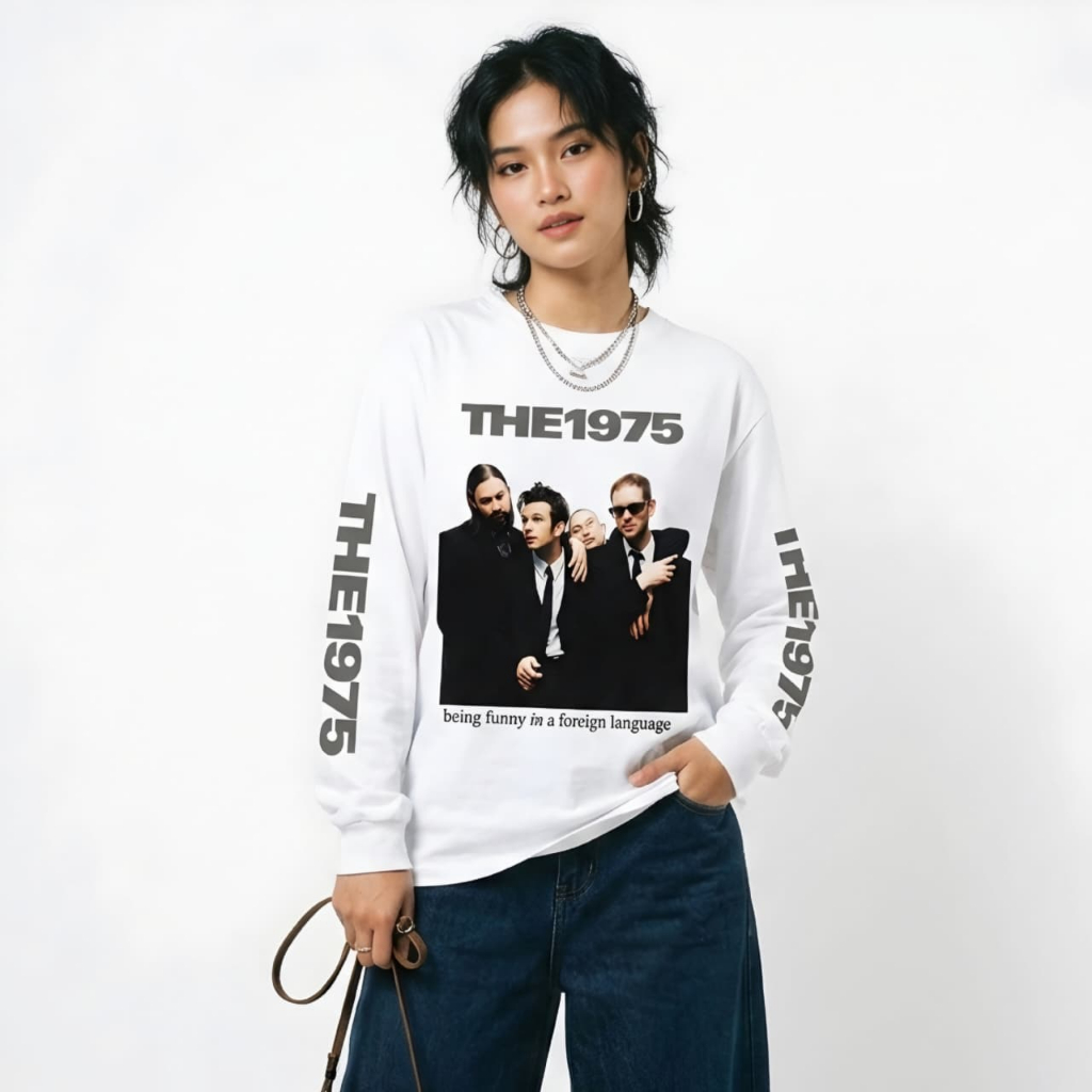 Metaphor Tshirt Longsleeves 1975 Vintage Long White T-Shirt