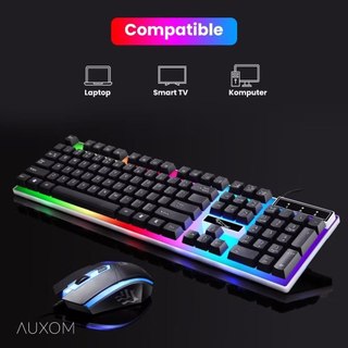 Keyboard Mouse USB Profesional Set Mouse Keyboard Gaming USB Cable RGB /LED