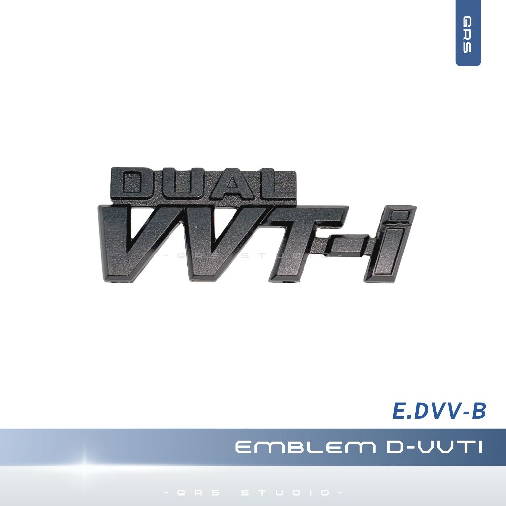 MM Black Dual VVTi Emblem / Black VVT-i Emblem / Black Car Emblem / Black Toyota Dual VVT-i Emblem