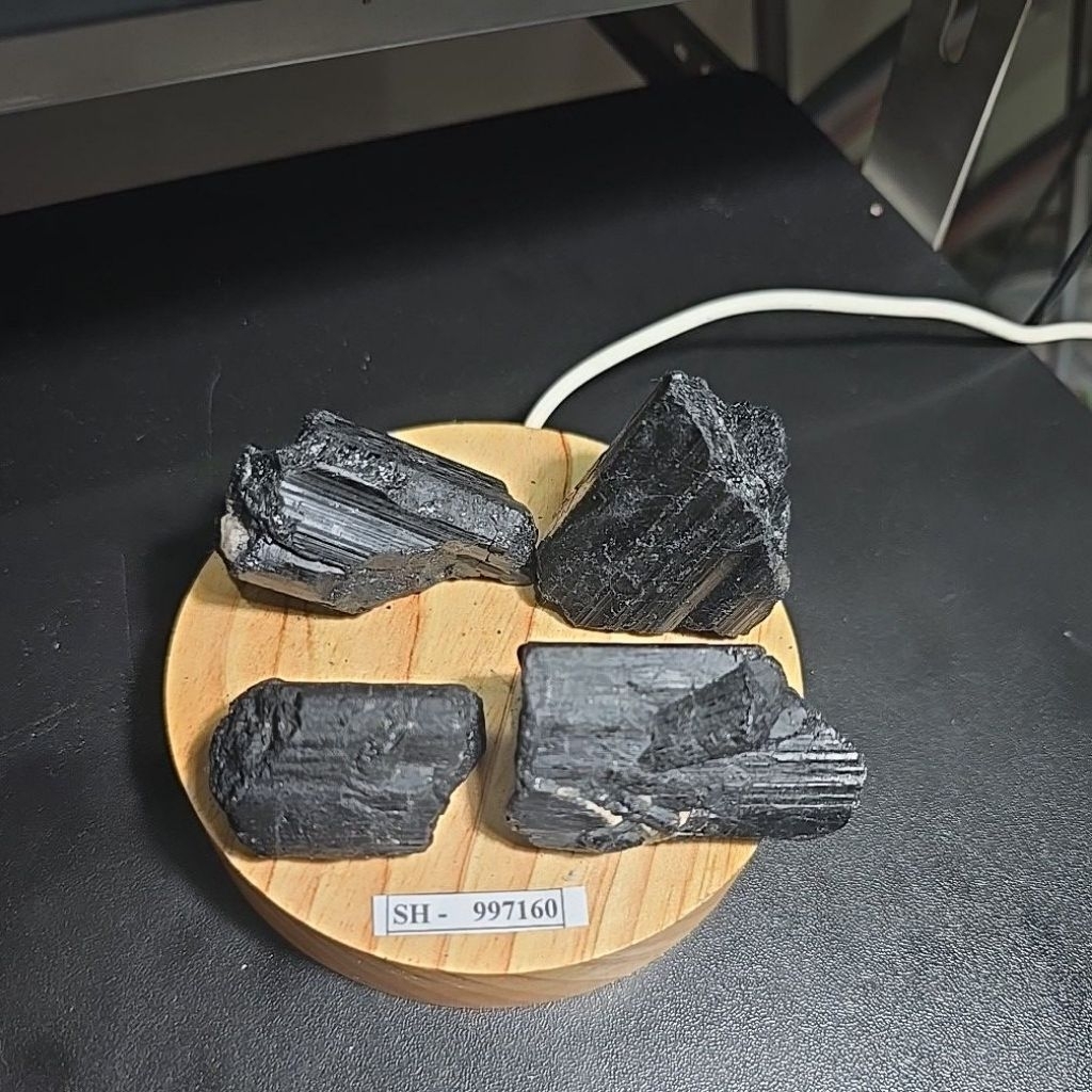 Black Tourmaline Rough BRAZIL หินแท้