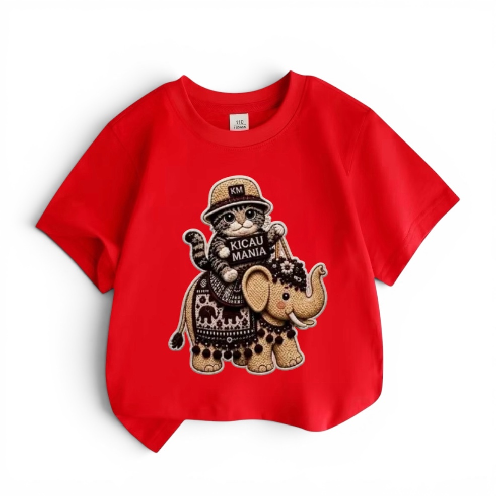 เสื้อยืดเด็กผู้หญิง AGED 1-7 ปี 3D PICTURE THAILAND KICAU MANIA