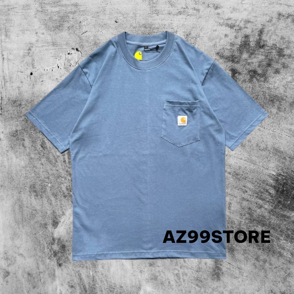 KATUN เสื้อยืดลายนูนสําหรับผู้ชายและผู้หญิง, ผ้าฝ้ายปิเก้, ML XL, แขนสั้น, Unisex, เสื้อยืดกระเป๋าลายนูนธรรมดา