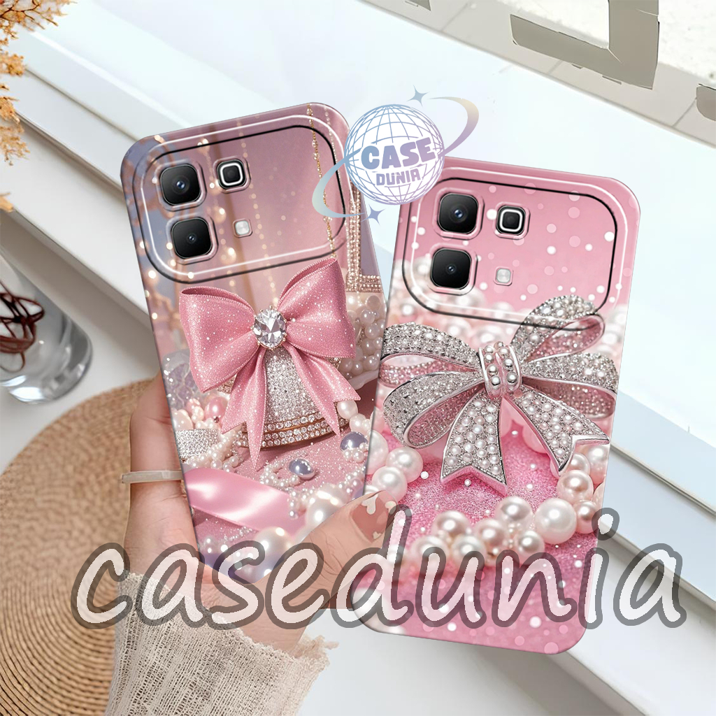 เคส Infinix Note 60 - Note 60 Pro - Note 50 - Note 50 Pro Girls Casing - เคส Ribbon Softcase ล่าสุด 