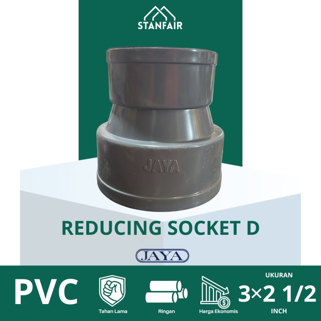 Jaya ลดถุงเท้า D 3" x 2 1/2" / Vlok Sock D 3" x 2 1/2" / R Sock D 3 x 2 1/2 นิ้ว Jaya