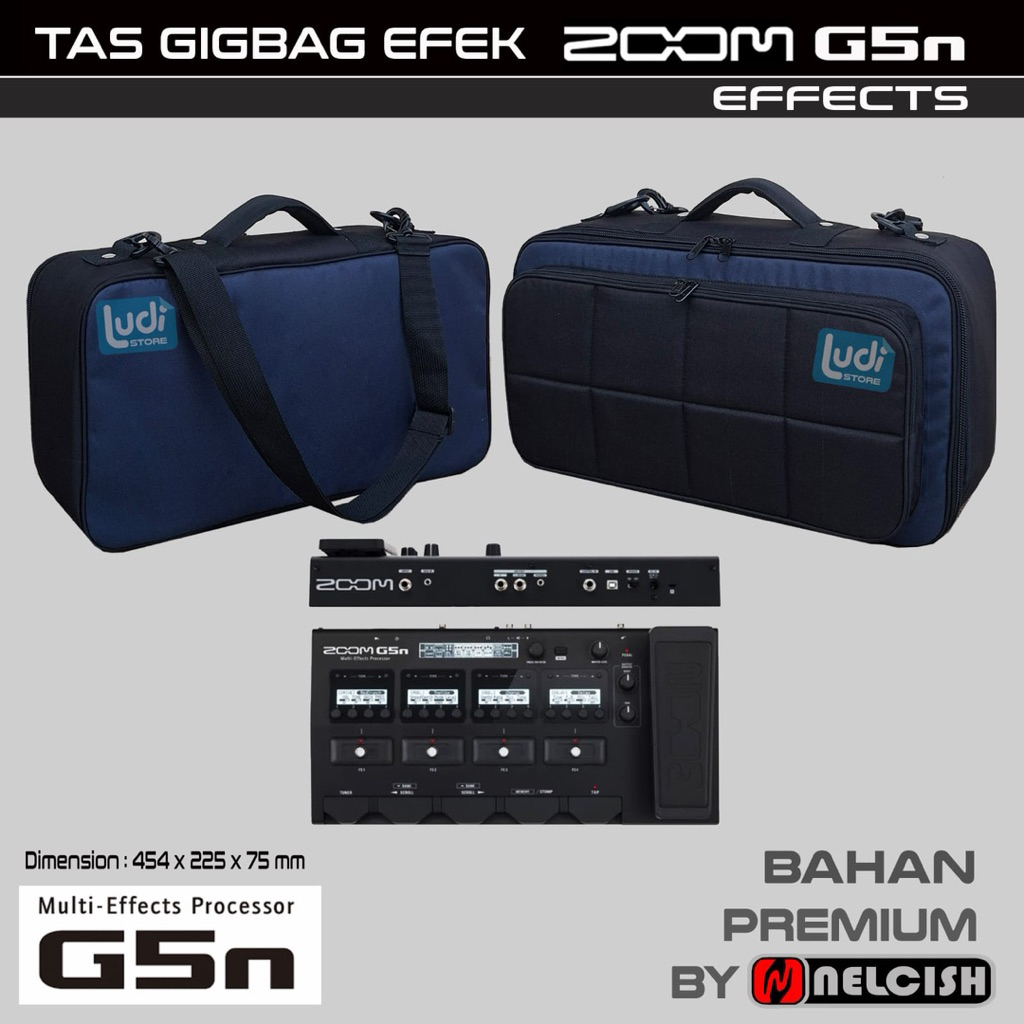 Softcase กระเป๋า Gigbag Zoom Effect G5N Multi-Effect โปรเซสเซอร์สําหรับกระเป๋ากีตาร์กรณี Effects ZOO