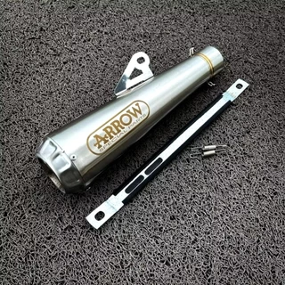 ท่อไอเสีย Racing Arrow ท่อ 51 มม.สําหรับ R15 V2 V3 Y15ZR Y15 SZ150 FZ16 Gixxer 150 MT15 Tfx 150 Sz16 Ytx 125