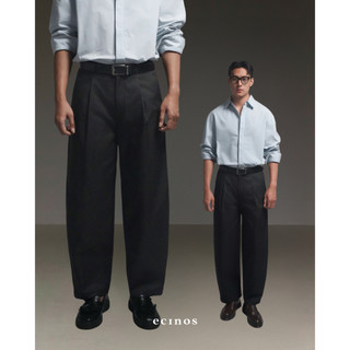 ECINOS MAN - Don Barrel Cotton Trousers | Celana Barrel Pria | Celana Pria | Celana Panjang Pria
