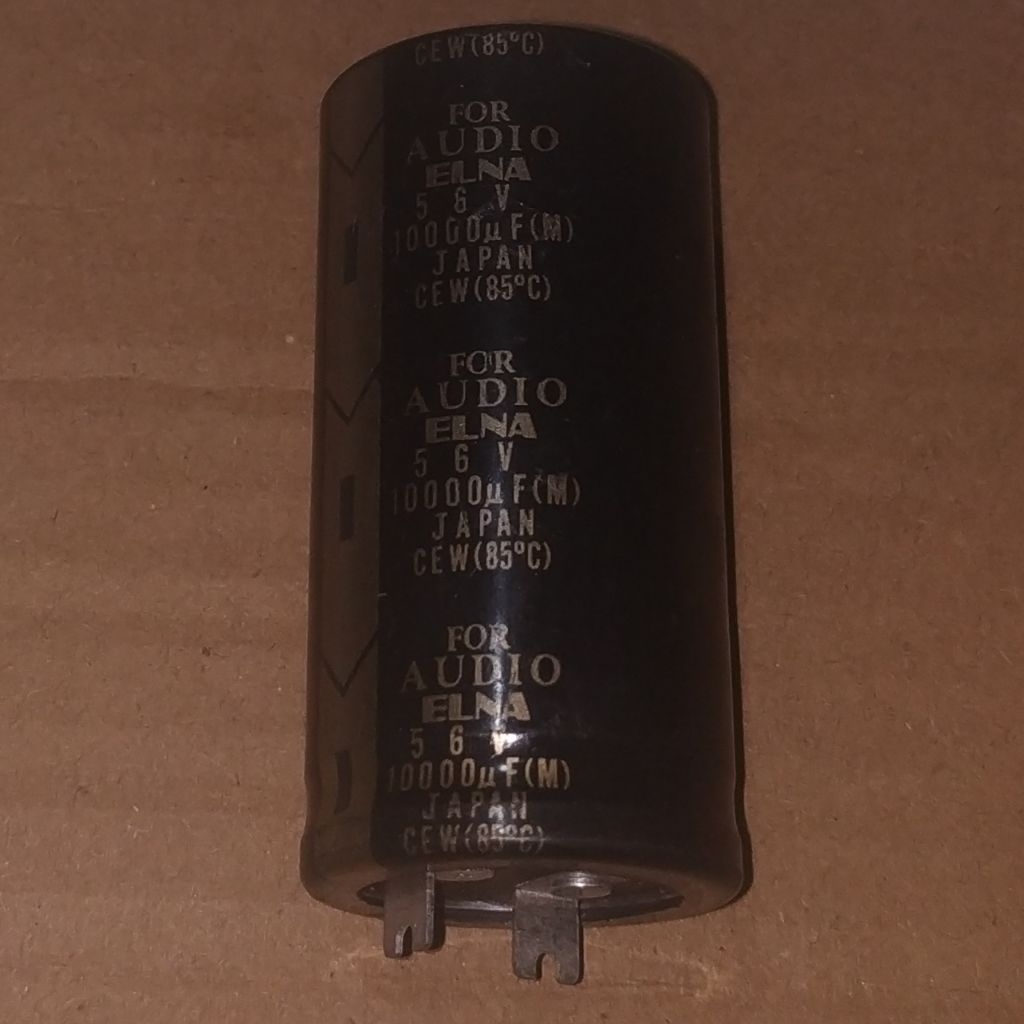 C Elco Elko 10000uF 56V 10000 uF 56 V 10000mFD mFD 10000mF mF 56VDC 56WV VDC WV ELNA สําหรับเสียง