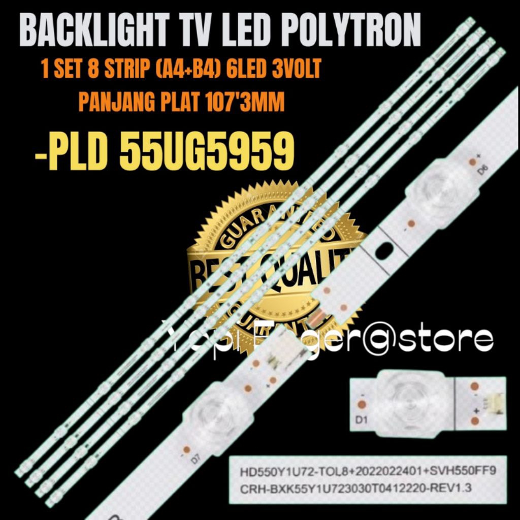 POLYTRON 55 INCH LED TV BACKLIGHT PLD-55UG5959