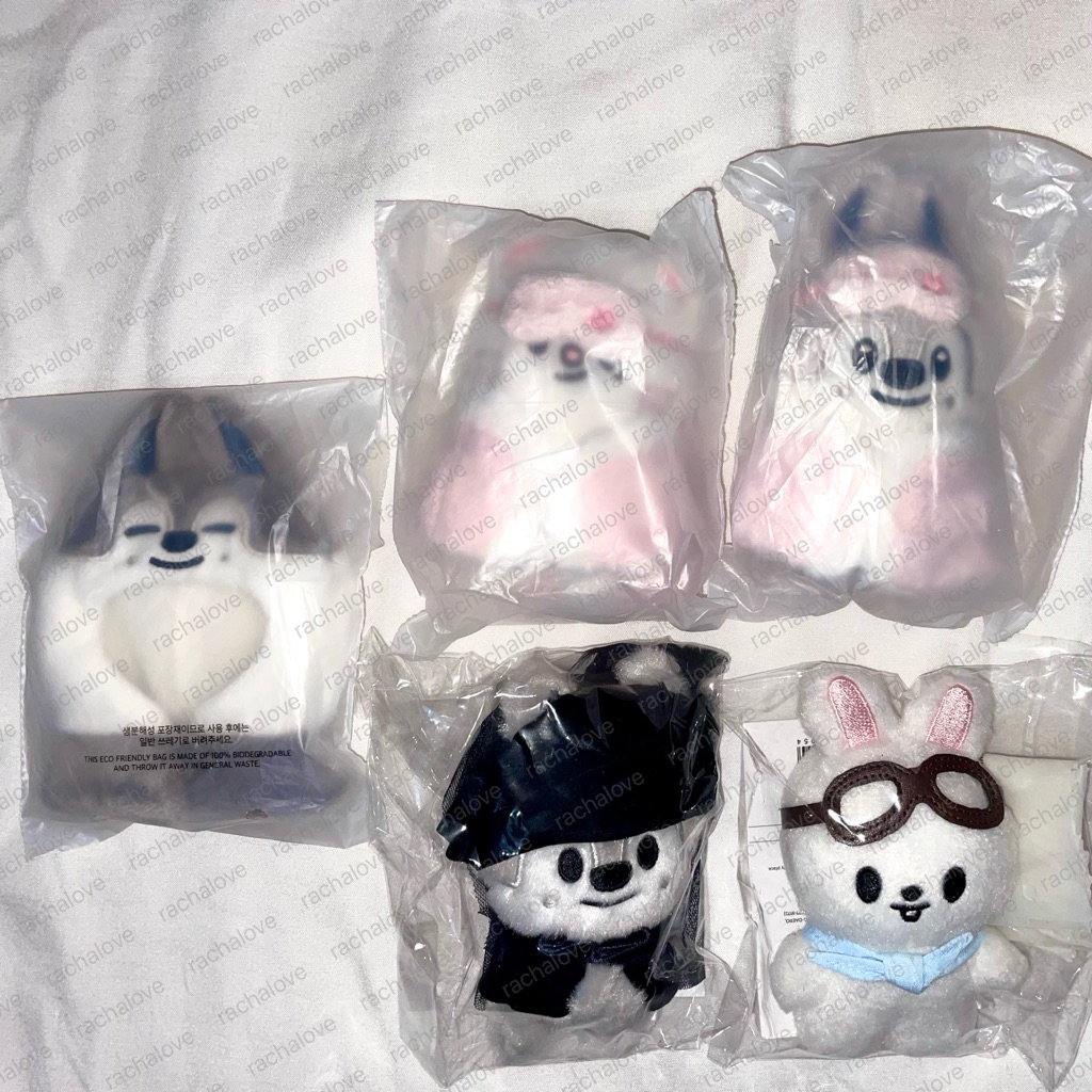 SKZOO Wolfchan Leebit Plush 10 ซม.ชุด 5Oclock 6th Fanmeting Pilot Magnet DO IT อย่างเป็นทางการ