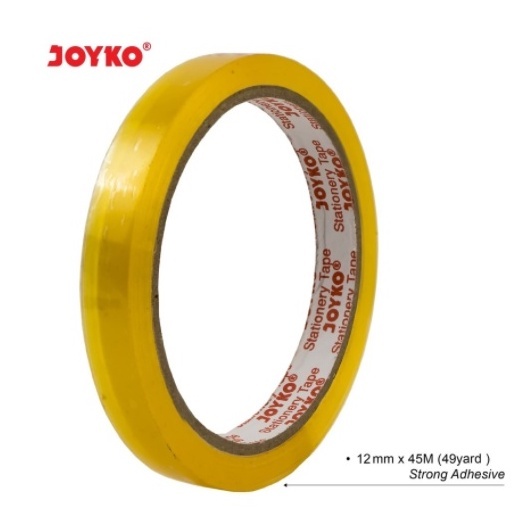 (GET 1 ชิ้น) JOYKO STATIONERY TAPE 12 MM / Joyko ฉนวนกันความร้อนที่แข็งแกร่ง 12 MM 1/2" INCH x 45 M 