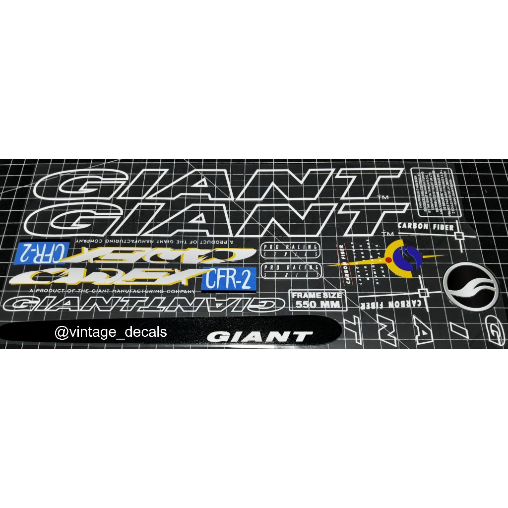 GIANT CFR 2 CFR2 เปลี่ยนสติ๊กเกอร์