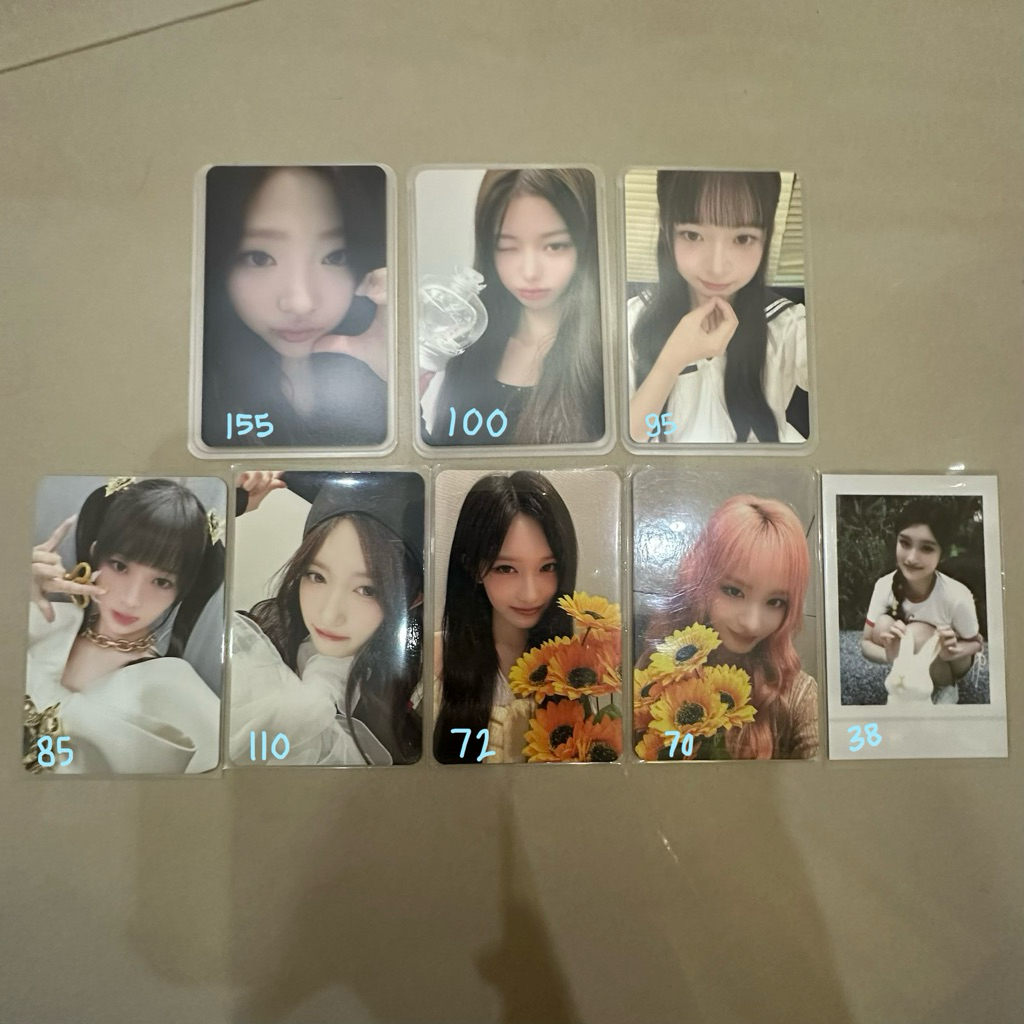 Photocard อย่างเป็นทางการ ive และ h2h