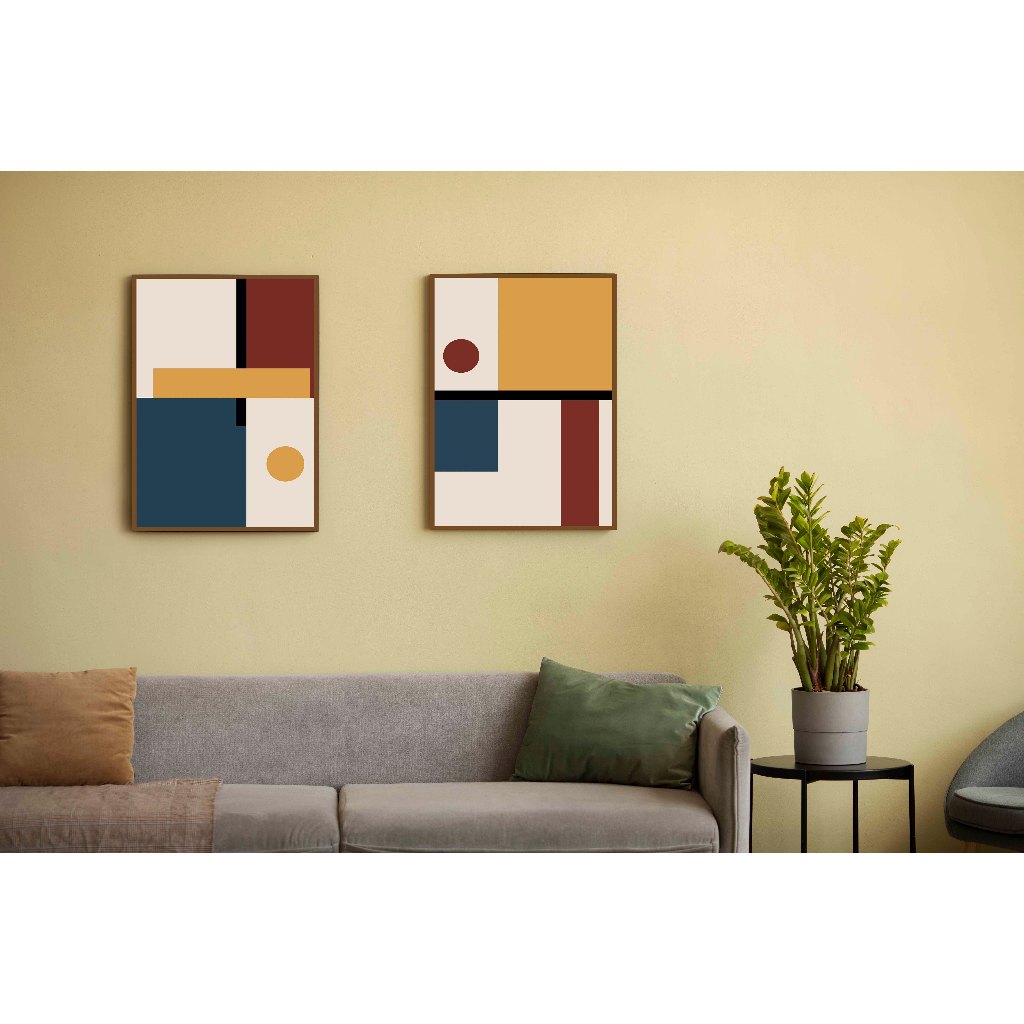 ABSTRACT PAINTING MDF BOARD HOME DISPLAY