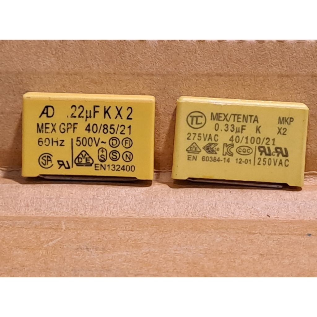 MKP Box Capacitor 220N ~330N/275Vac คุณภาพดี .