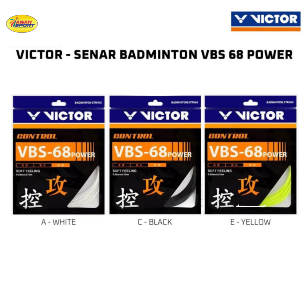 สายไม้แบดมินตัน Victor VBS 68 Power / VBS-68 Power / VBS 68-P