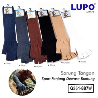 Manset Sepeda Lima Jari / Sarung Tangan Sport Panjang Dewasa Model Full Jari dan Jari Buntung