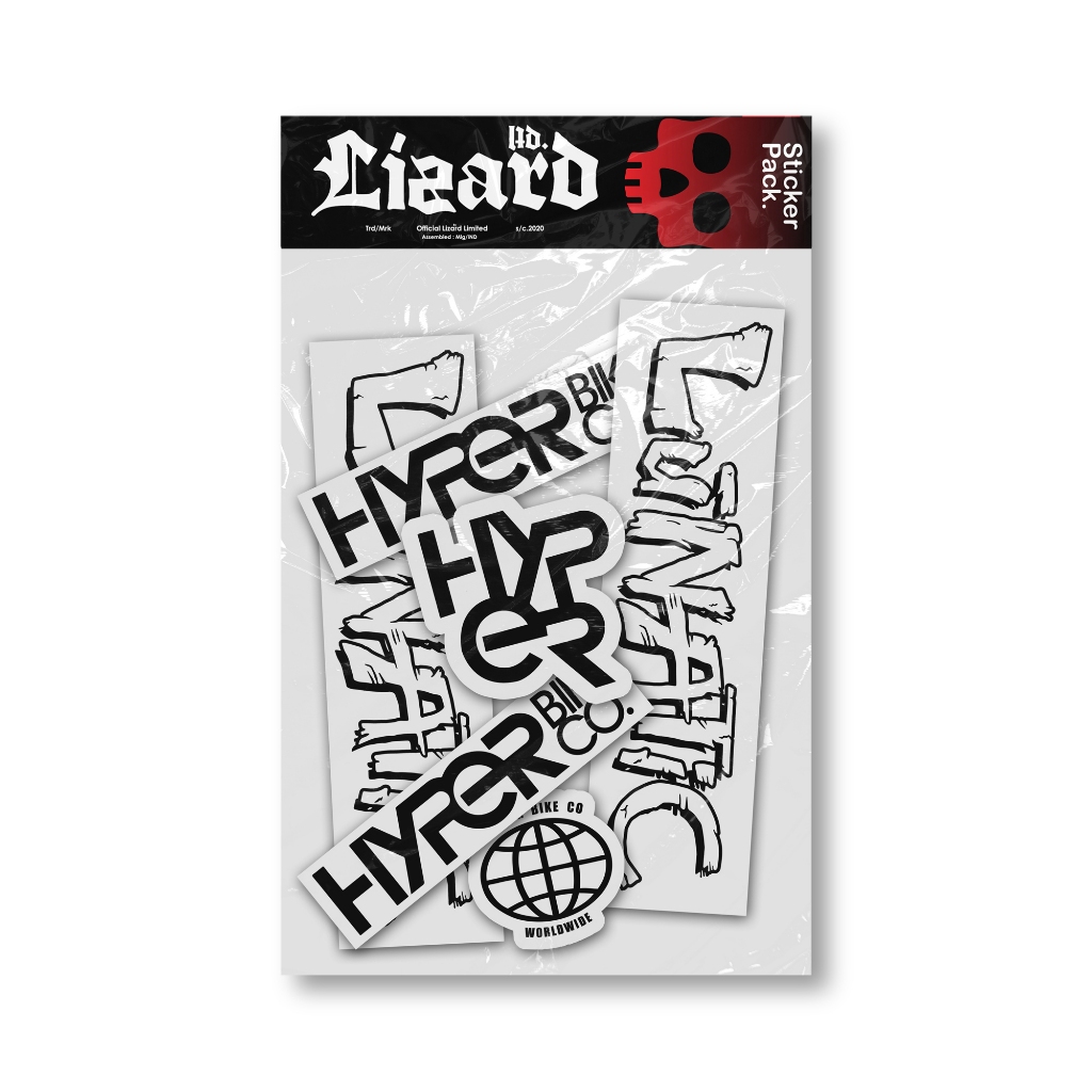 (HYPER001) HYPER BIKE Transparent Sticker Pack/ BMX BIKE Sticker