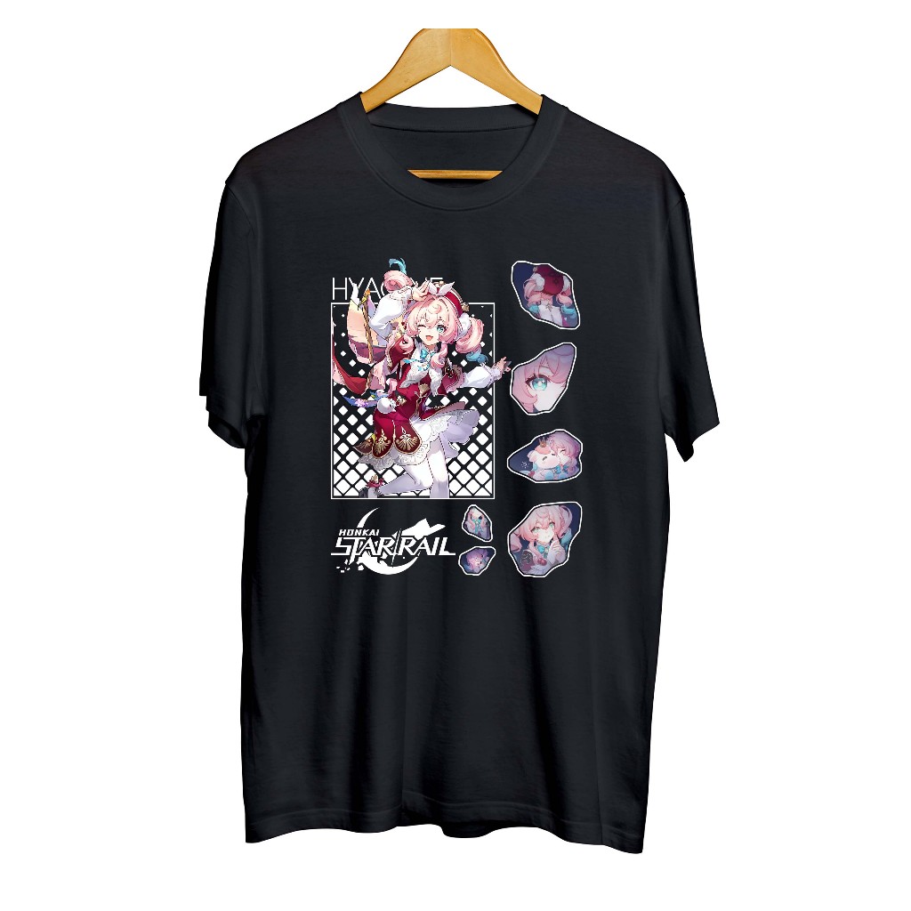 เสื้อยืดเกมอนิเมะ HYACINE HSR ไม่มีที่สิ้นสุด distro	- HONKAI STAR RAIL	วัสดุหวี 30ส