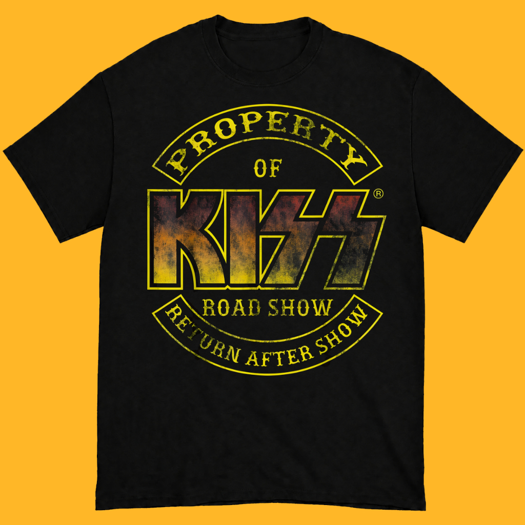 KISS Band T-Shirt - ทรัพย์สินของ KISS Road Show Return After Show Vintage Retro - Regular & Boxy Uni
