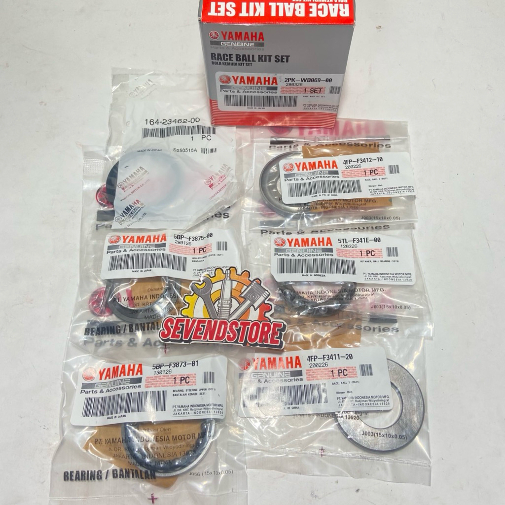 คอพวงมาลัยชุดกรวยพวงมาลัยบนและล่าง 2PK Yamaha Vixion Old New NVL NVA LED BK8 R15 V2 V3 Xabre XSR MT 