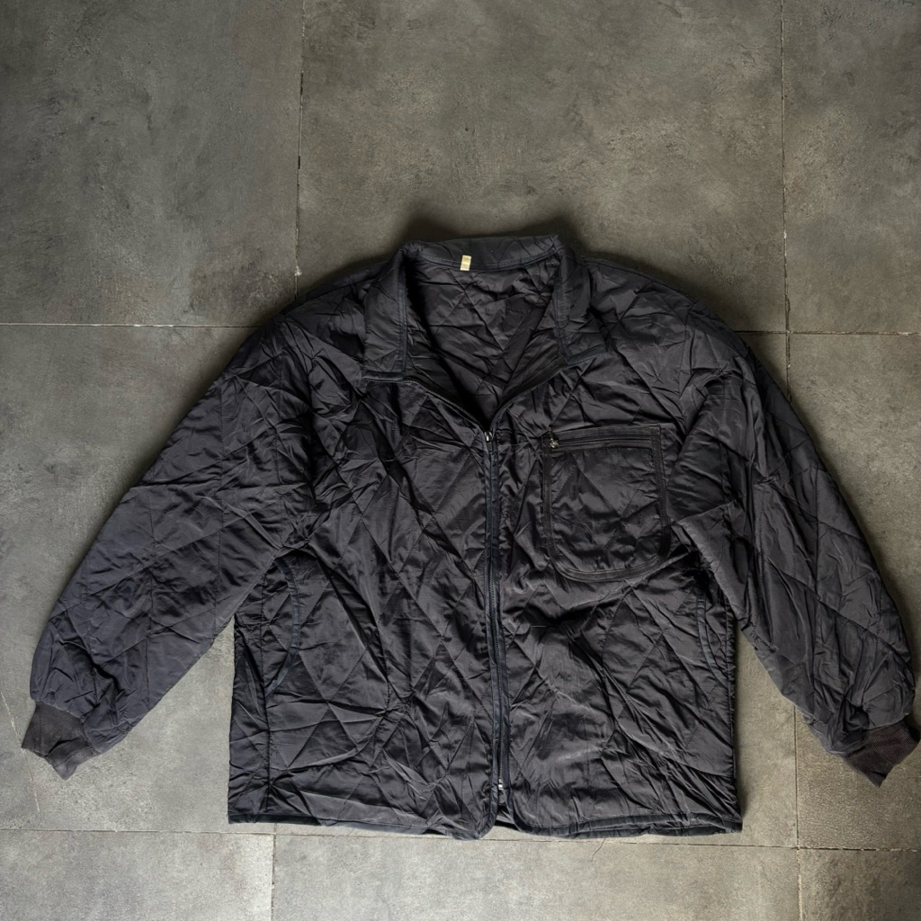Light Quilted Charcoal Jacket Man