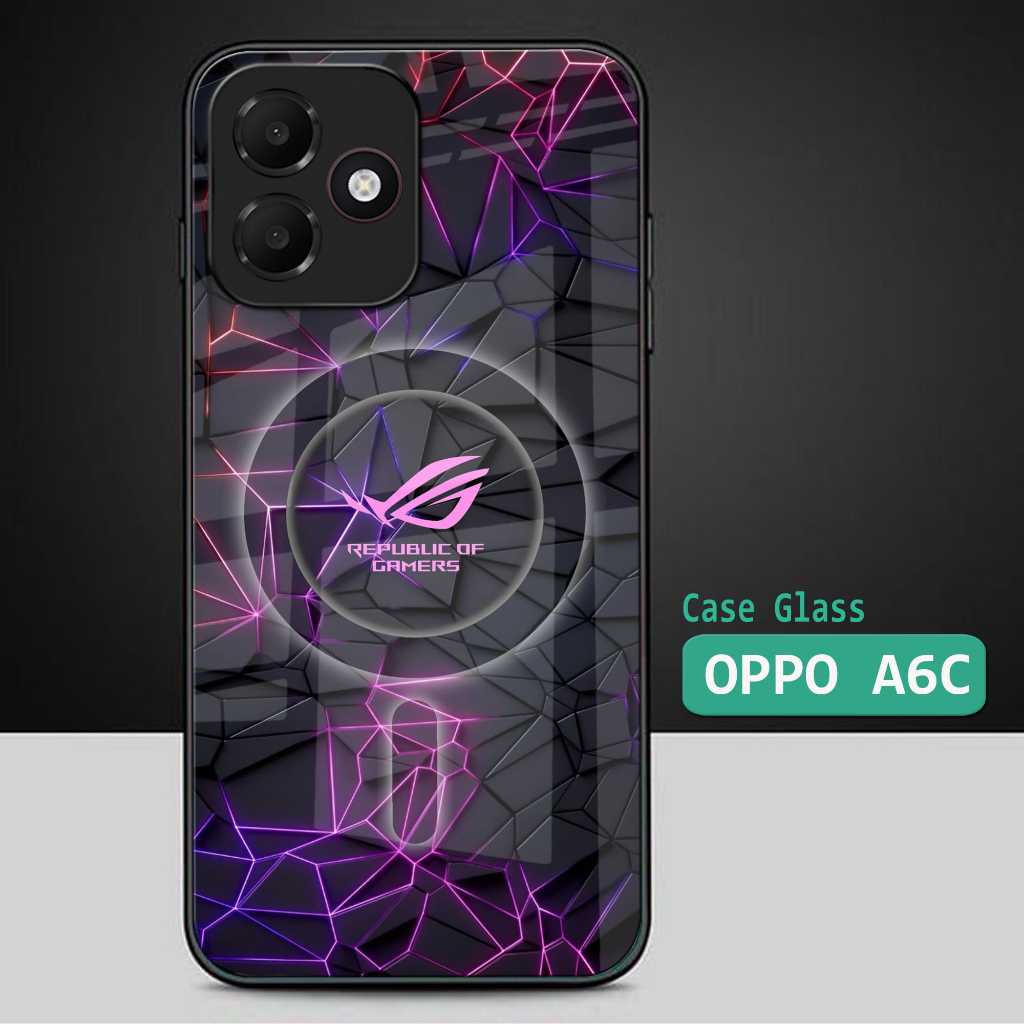 SoftCase Glass Glossy OPPO A6C Casing Hp OPPO A6C - N123