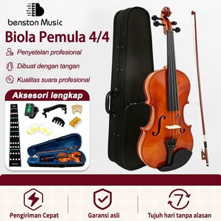 Benston Music- 4/4 biola untuk dewasa, anak-anak, dan remaja /alat musik gesek /biola anak /biola remaja /string instrument