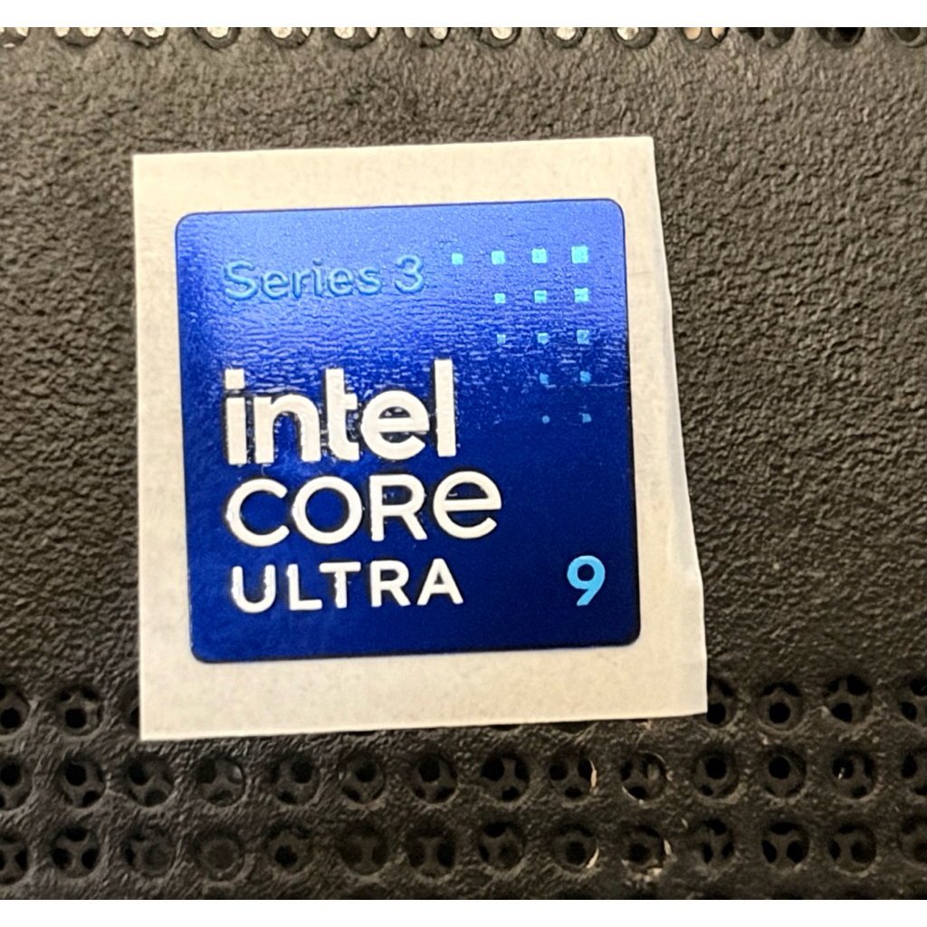 สติ๊กเกอร์โลโก้ intel Core Ultra 9 series 3 ขนาดเล็กดั้งเดิม