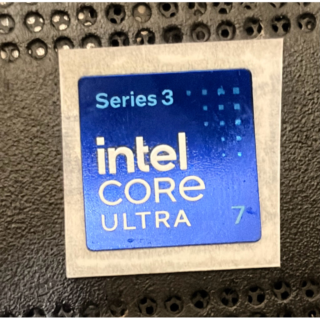 สติ๊กเกอร์โลโก้ intel Core Ultra 7 series 3 ขนาดเล็กดั้งเดิม