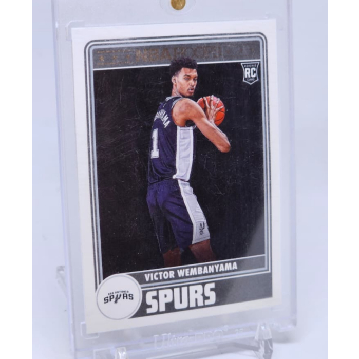 การ์ดบาสเก็ตบอล NBA ดั้งเดิม 2023 PANINI NBA Hoops Victor Wembanyama WEMBY ROOKIE การ์ด RC, หายาก